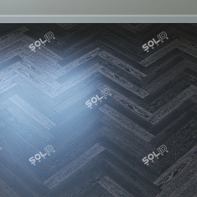 Upofloor Oak Parquet Board: French Fir, Linear, Chevron 3D model image 4