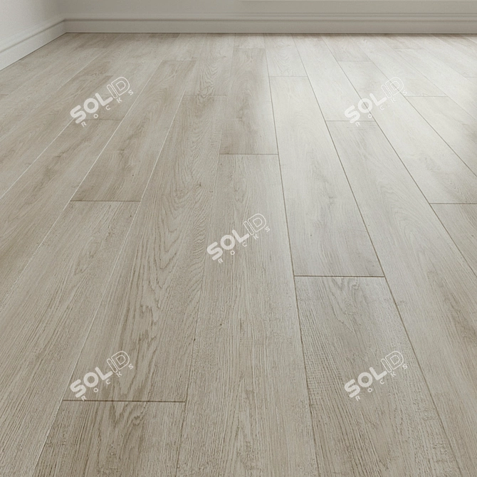 Premium Laminate Parquet - High-Resolution Texture Tiles 3D model image 1