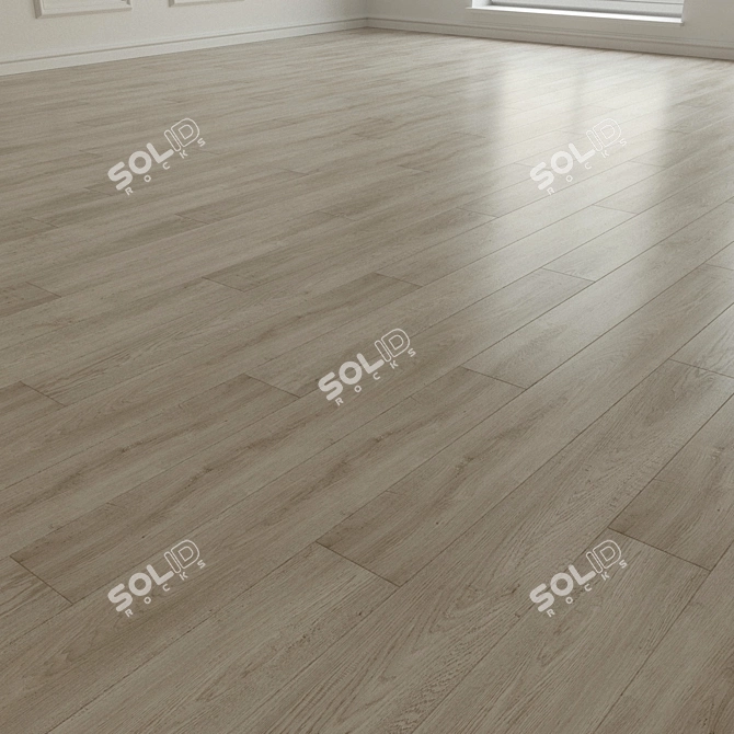 Premium Laminate Parquet - High-Resolution Texture Tiles 3D model image 2