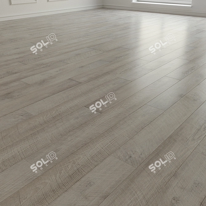 Versatile Laminate Parquet Flooring 3D model image 2