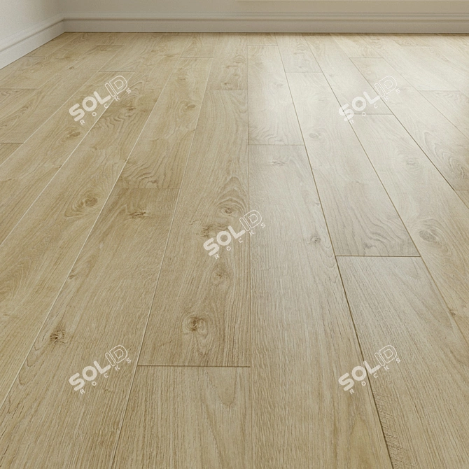 Oak Parquet Flooring 146: High Resolution Texture 3D model image 1