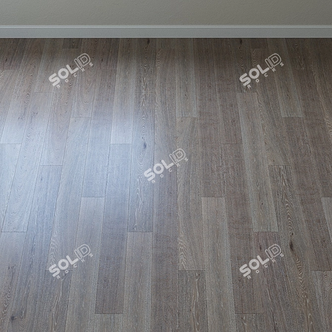 Upofloor Oak Parquet Board: High-Quality Flooring 3D model image 2