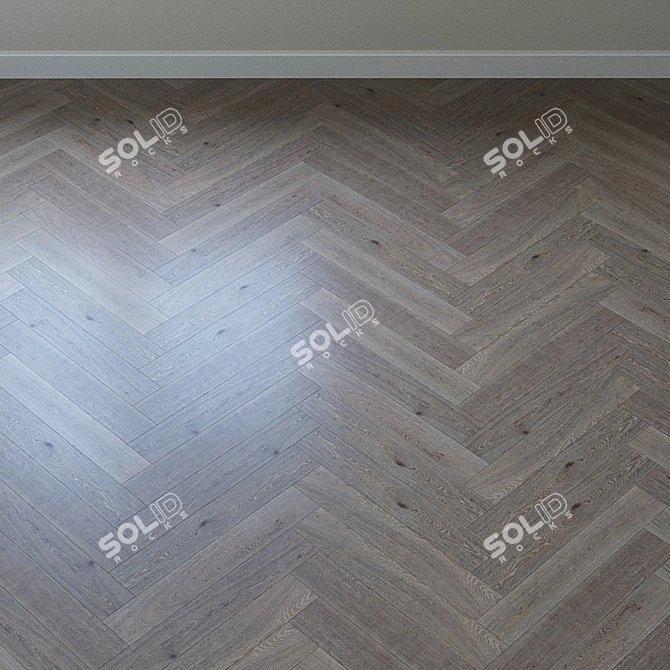 Upofloor Oak Parquet Board: High-Quality Flooring 3D model image 3