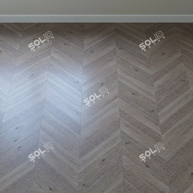 Upofloor Oak Parquet Board: High-Quality Flooring 3D model image 4