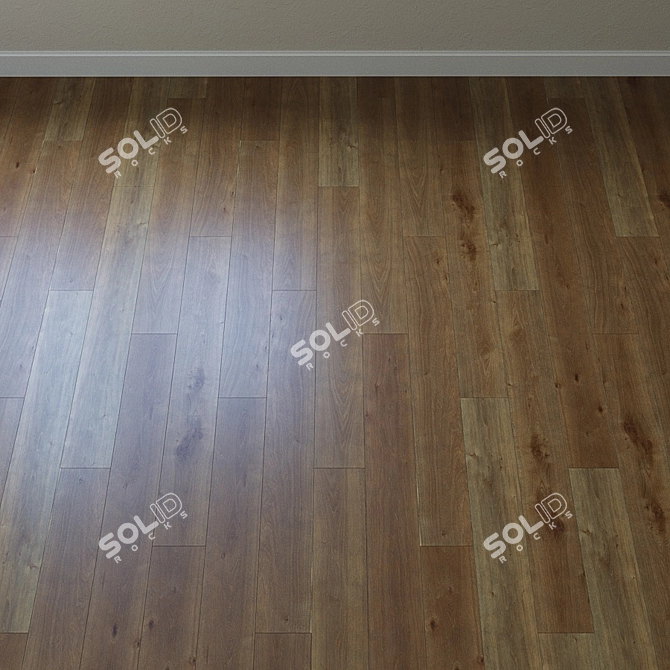 Upofloor Oak Parquet Board: French Chevron Style 3D model image 2