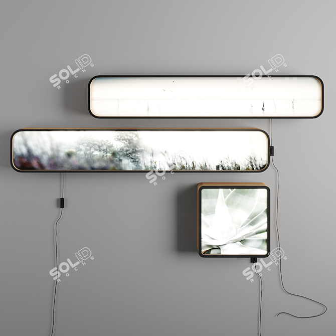 Custom Wall Light Decor. Various Sizes. Perfect for Any Room. 3D model image 1