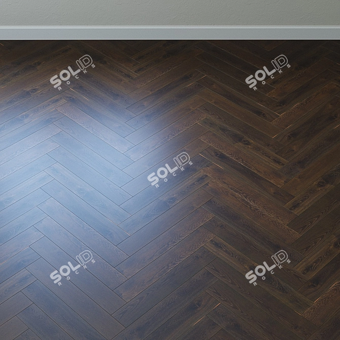 Upofloor Oak Parquet Board: Stylish and Durable 3D model image 4