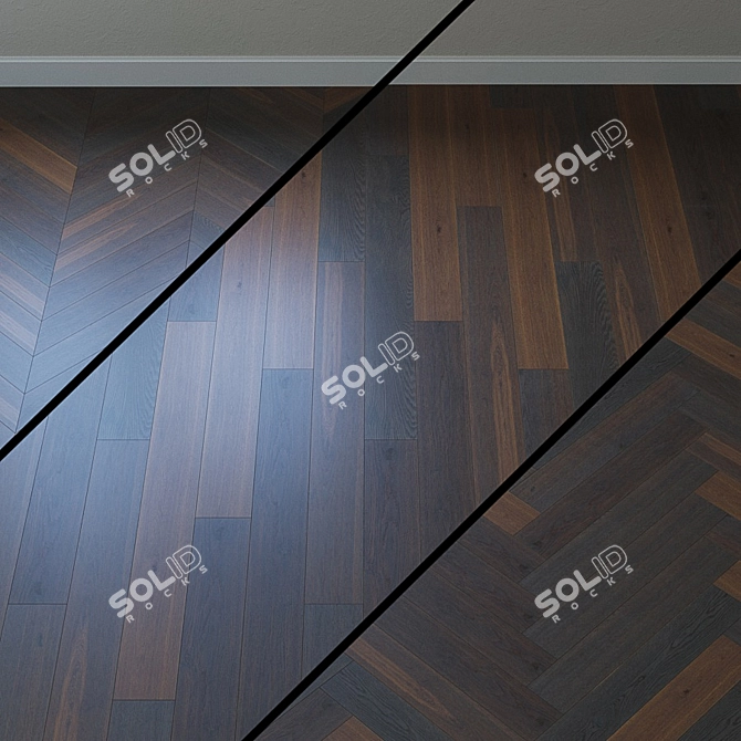 Title: Upofloor Oak Parquet Board 3D model image 1