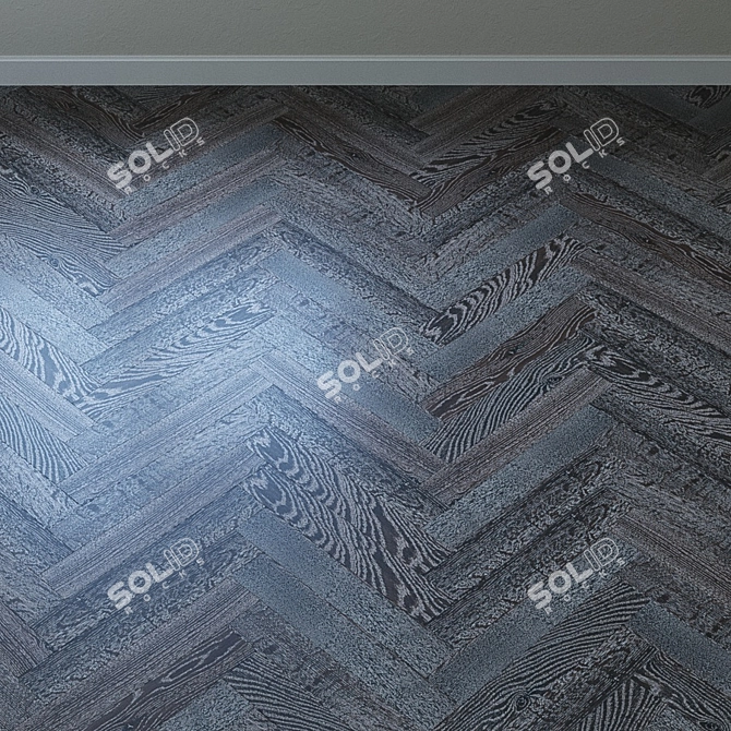 Stylish Upofloor Oak Parquet 3D model image 3