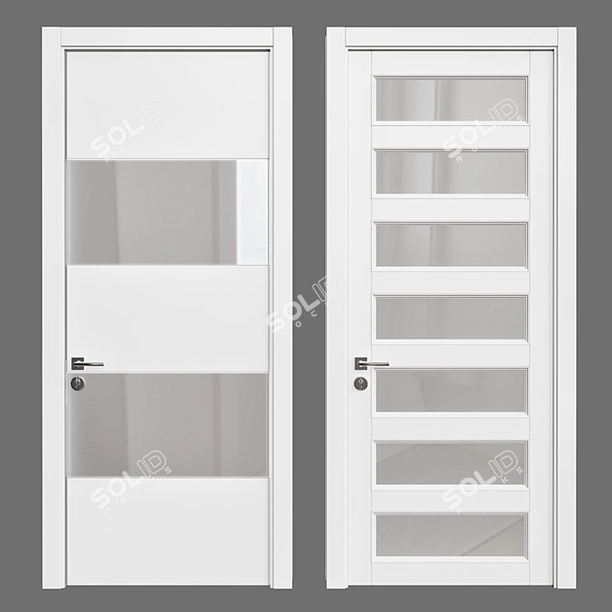 Modern Interior Door 37 3D model image 1