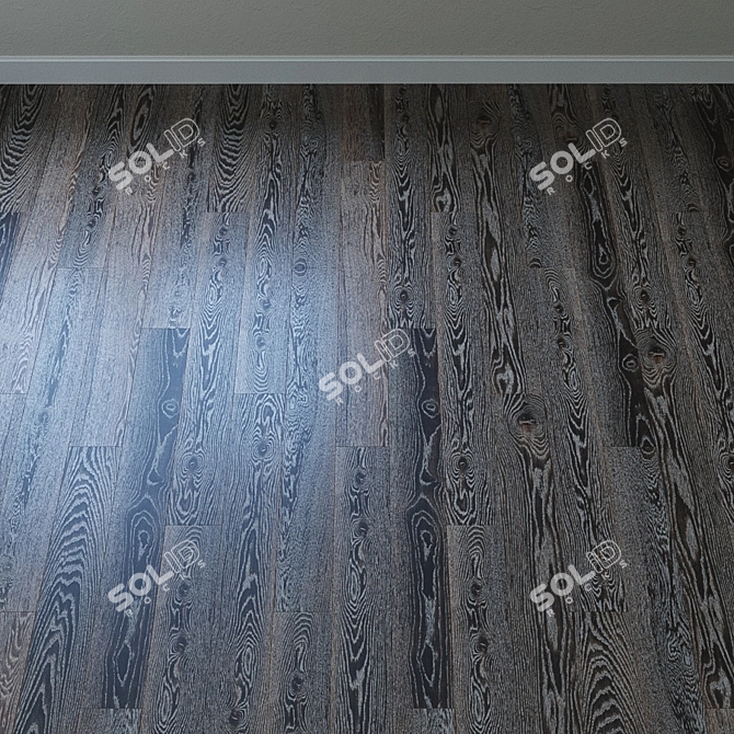 Upofloor Oak Parquet Board: Luxury Flooring Solution 3D model image 2