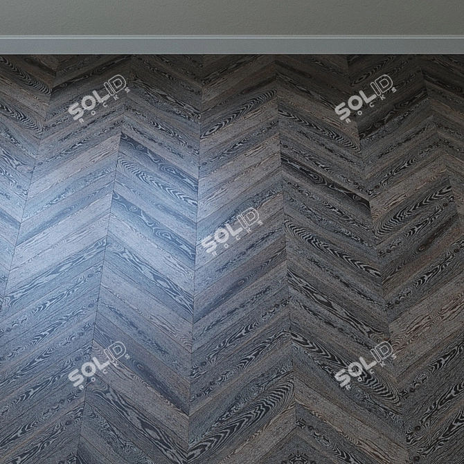 Upofloor Oak Parquet Board: Luxury Flooring Solution 3D model image 3