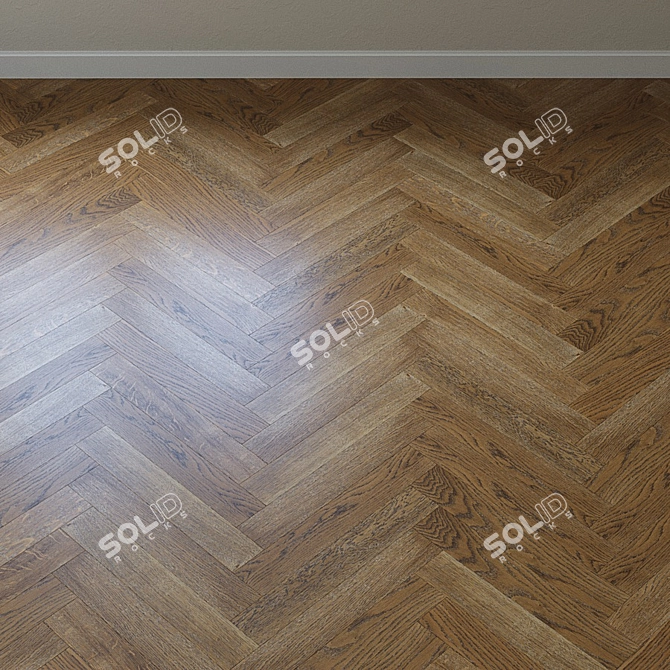 Upofloor Oak Parquet Board: High-quality French Oak 3D model image 4