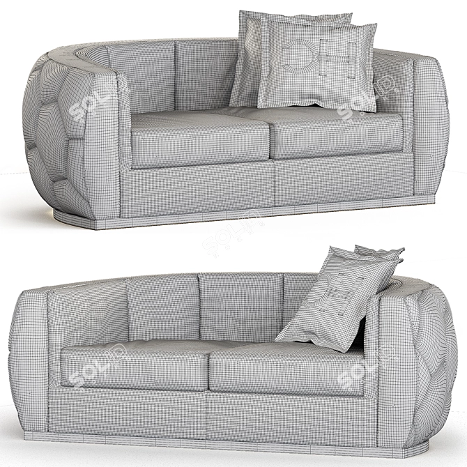 Contemporary Carpanese Sofa 3D model image 2