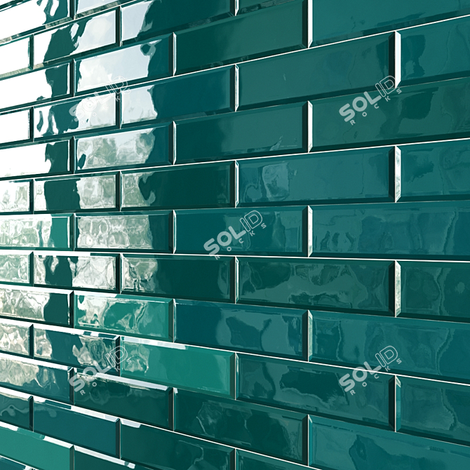 Elegant British Ceramic Tile 3D model image 7