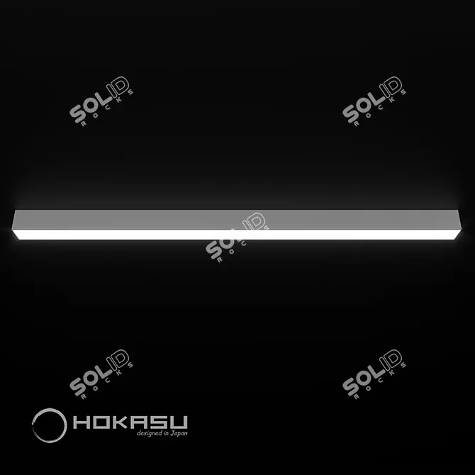 Sleek and Versatile Linear Lamp 3D model image 2