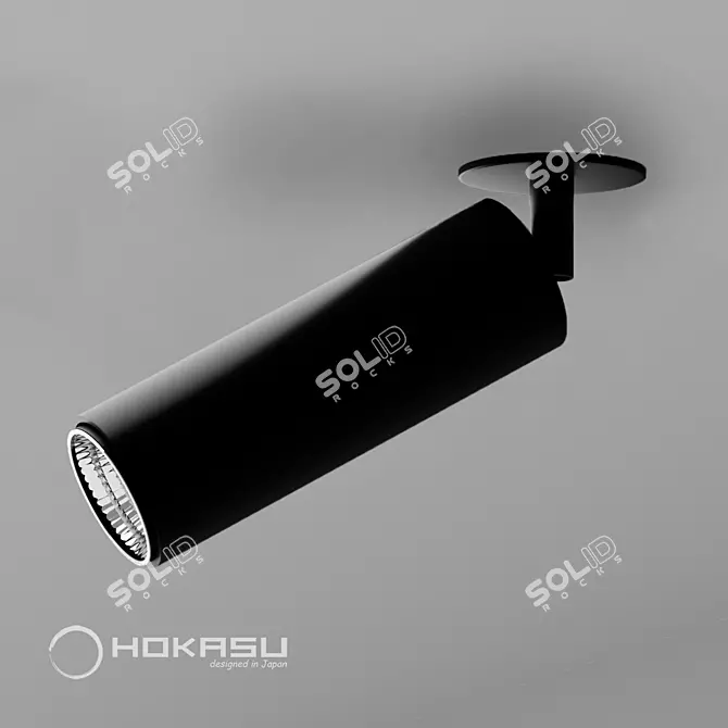 Sleek Tube IN Spotlight 3D model image 1