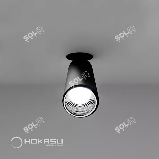 Sleek Tube IN Spotlight 3D model image 2