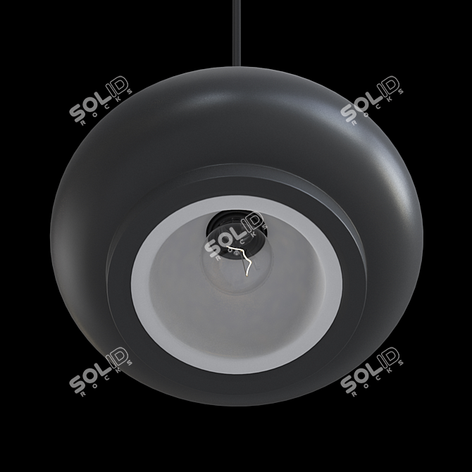 Sleek Modern Pendant Lamp 3D model image 3