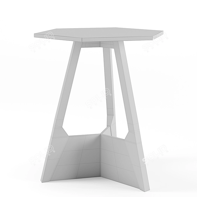 Elegant West Coffee Table 3D model image 2