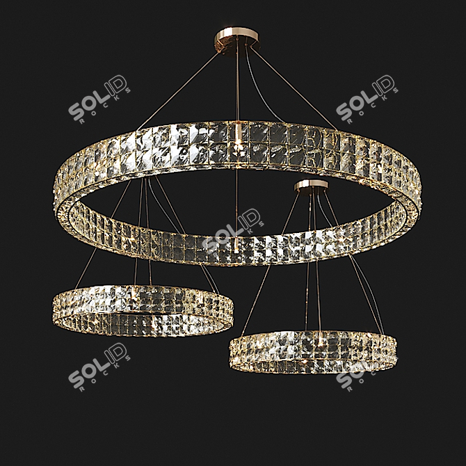 Elegant Newport Pendant Collection 3D model image 1