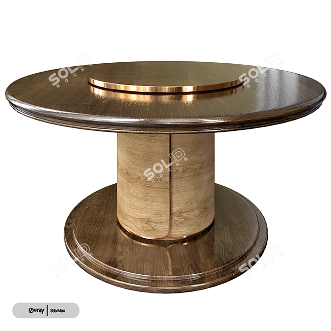 Modern AR Alexander Table: Stylish Design 3D model image 2