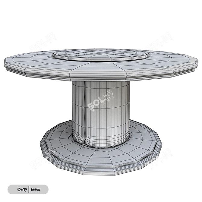 Modern AR Alexander Table: Stylish Design 3D model image 3