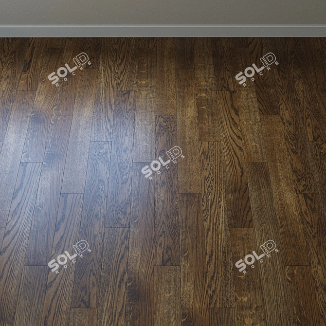 Upofloor Oak Parquet Board: Elegant and Durable 3D model image 2