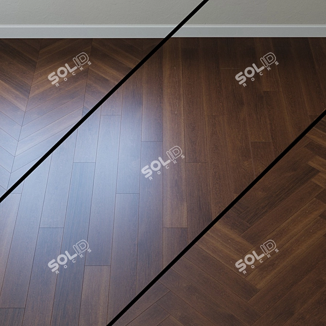 Upofloor Oak Parquet Board 3D model image 1