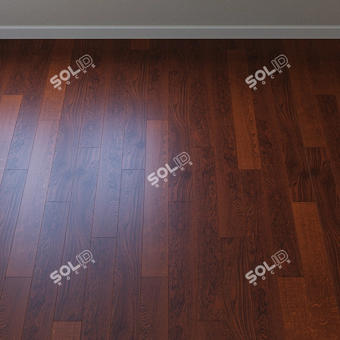 Title: Red Oak Upofloor Parquet Board 3D model image 2