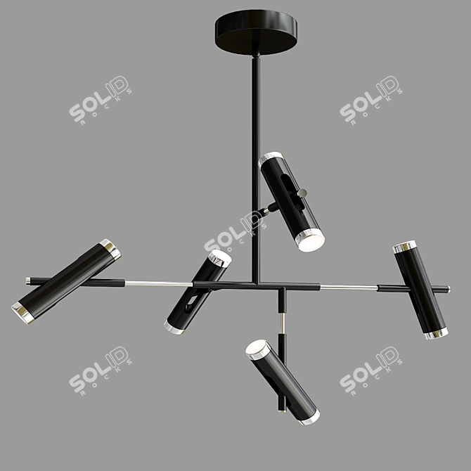 Sleek Achille LED Linear Suspension 3D model image 1