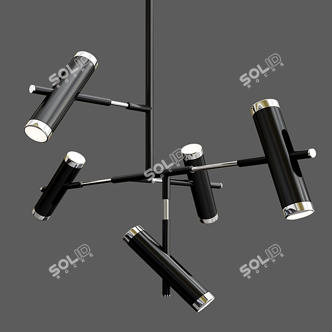 Sleek Achille LED Linear Suspension 3D model image 2