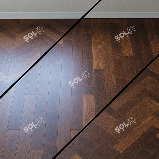 Upofloor Oak Parquet Board 3D model image 1