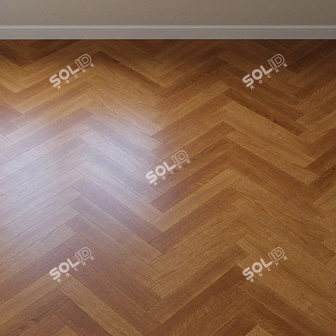 Upofloor Oak Parquet Board 3D model image 4