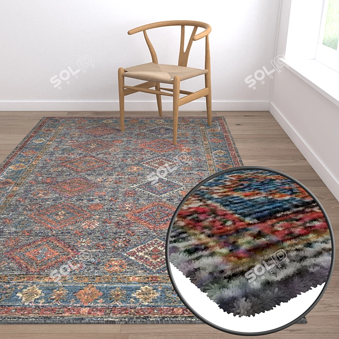 Premium Carpet Set | High-Quality Textures 3D model image 5