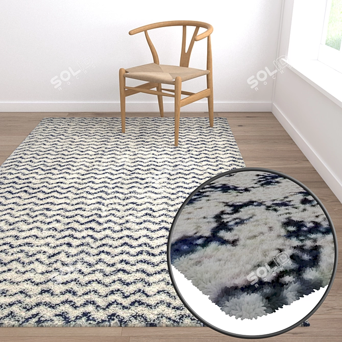 Luxury Carpet Set - High Quality Textures 3D model image 5