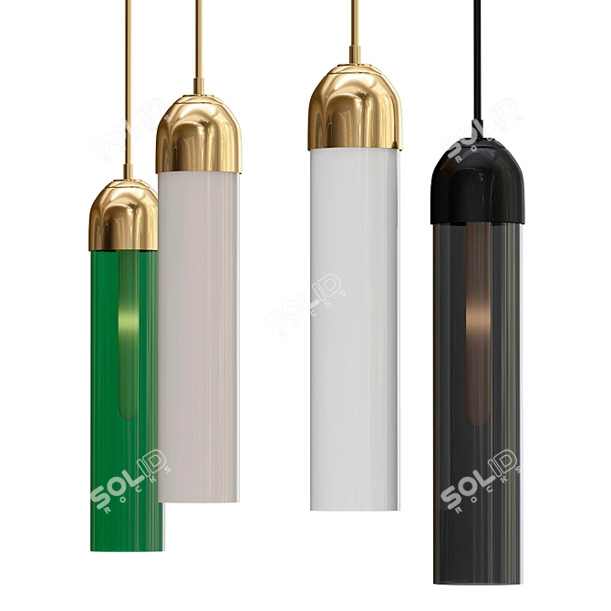 Vian B Hanging Chandelier 3D model image 1