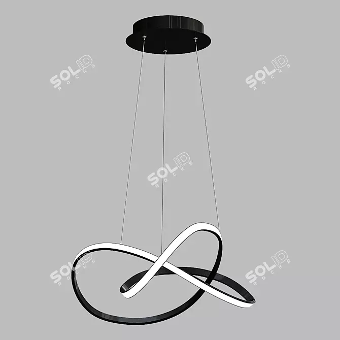 Zola LED Chandelier: Elegant Illumination for Modern Homes 3D model image 1