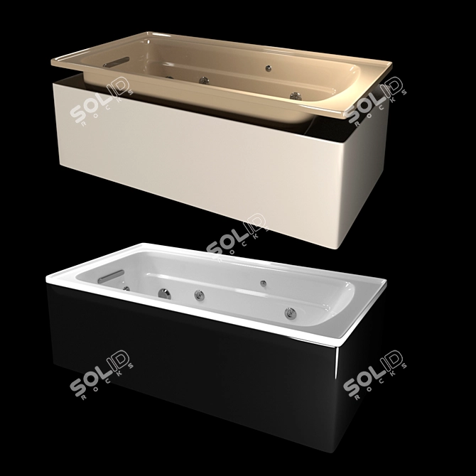 Luxurious Whirlpool Bath by Kohler 3D model image 3