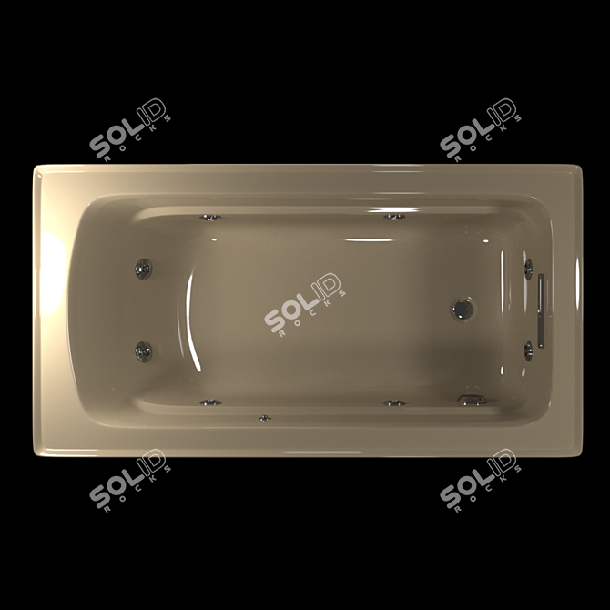 Luxurious Whirlpool Bath by Kohler 3D model image 4