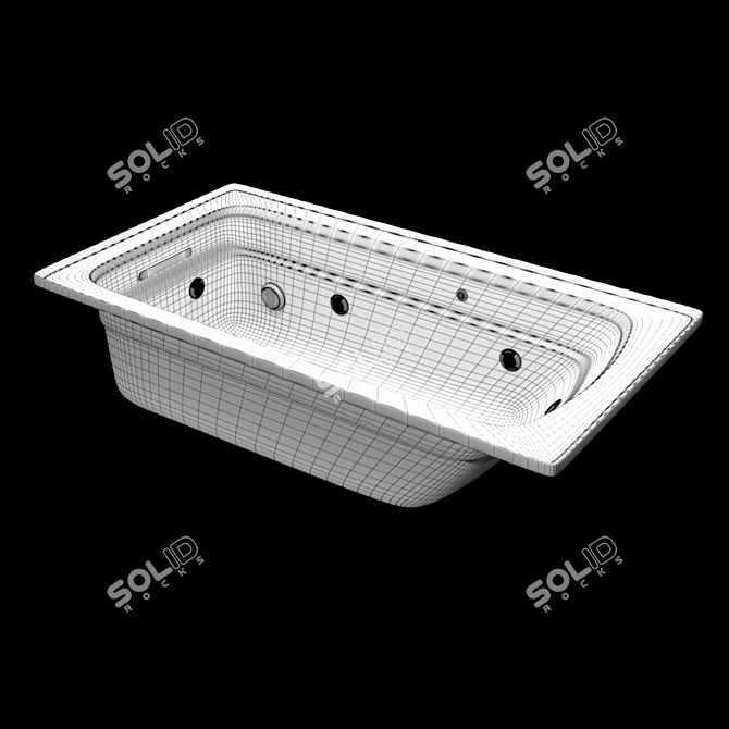 Luxurious Whirlpool Bath by Kohler 3D model image 5
