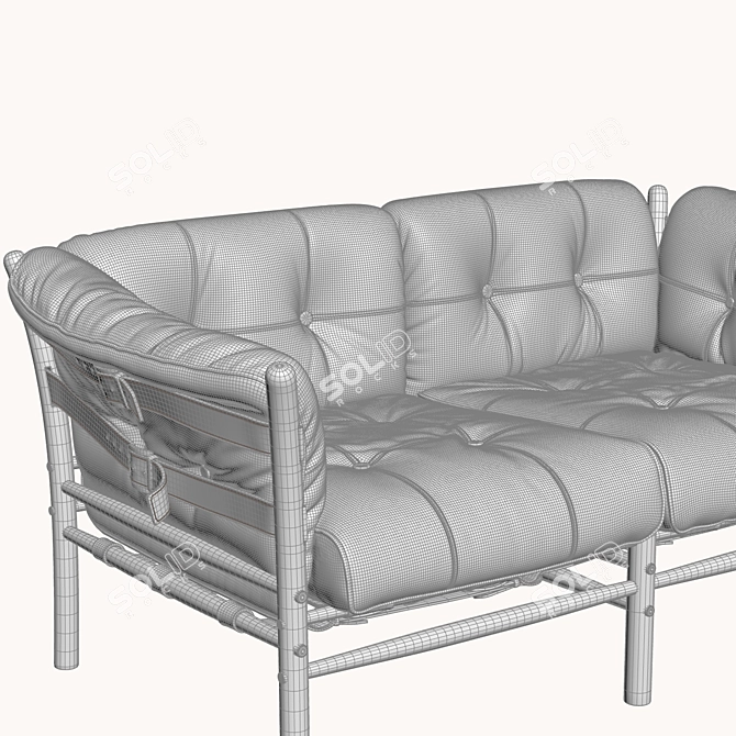 Arne Norell Sofa: Timeless Elegance 3D model image 4