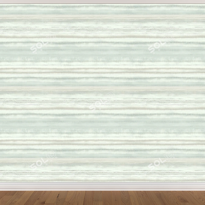 Seamless Wallpaper Set with 3 Colors 3D model image 2