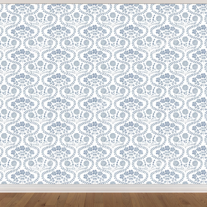 Seamless Wallpaper Set - 3 Colors 3D model image 3