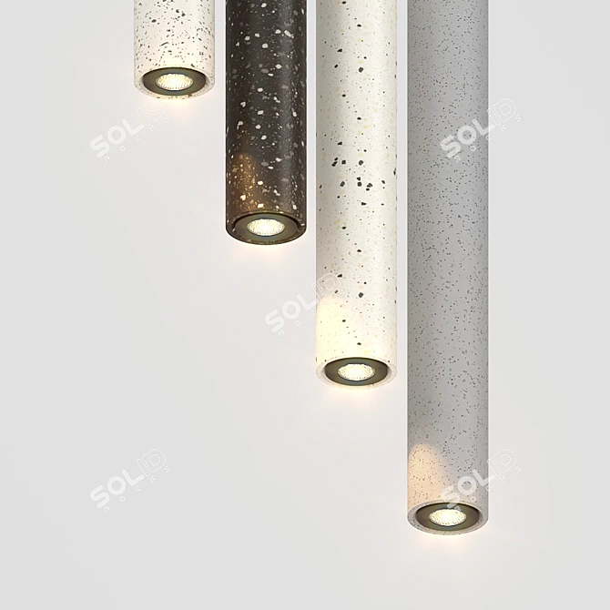 Stone B Pendant Lamp: Modern Design, Multiple Colors 3D model image 4