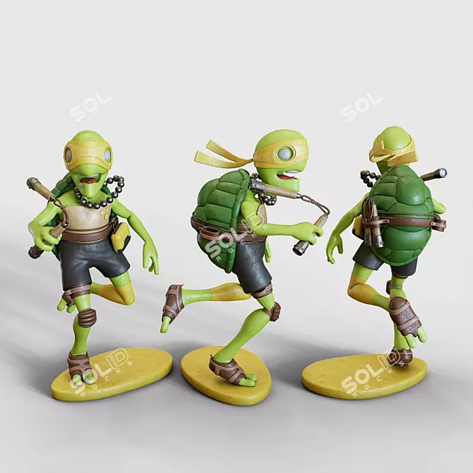TMNT Action Figures: Collectible TMNT Figurines 3D model image 4