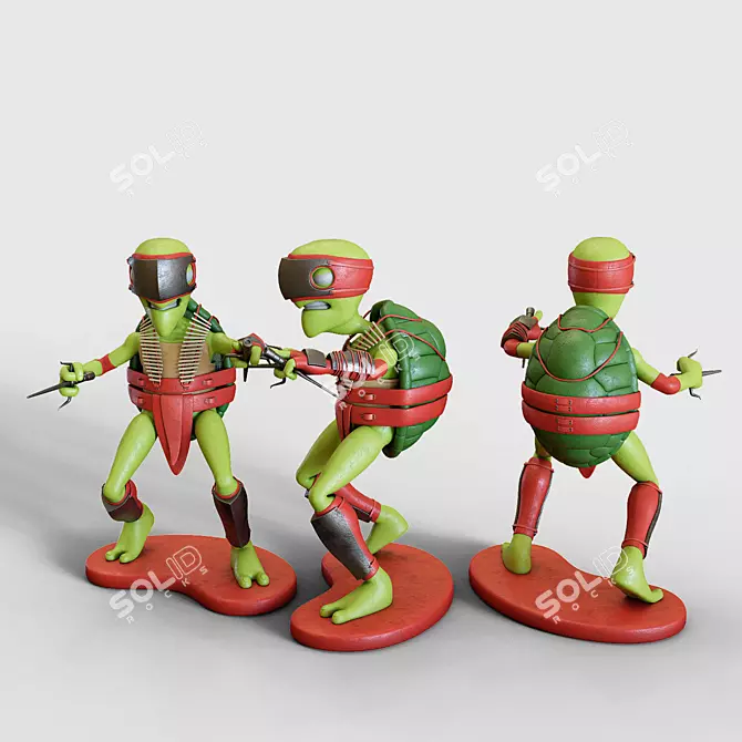 TMNT Action Figures: Collectible TMNT Figurines 3D model image 5
