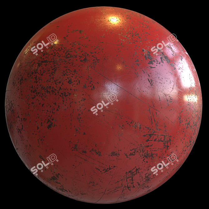 Antique Rusty Iron Paint 3D model image 5