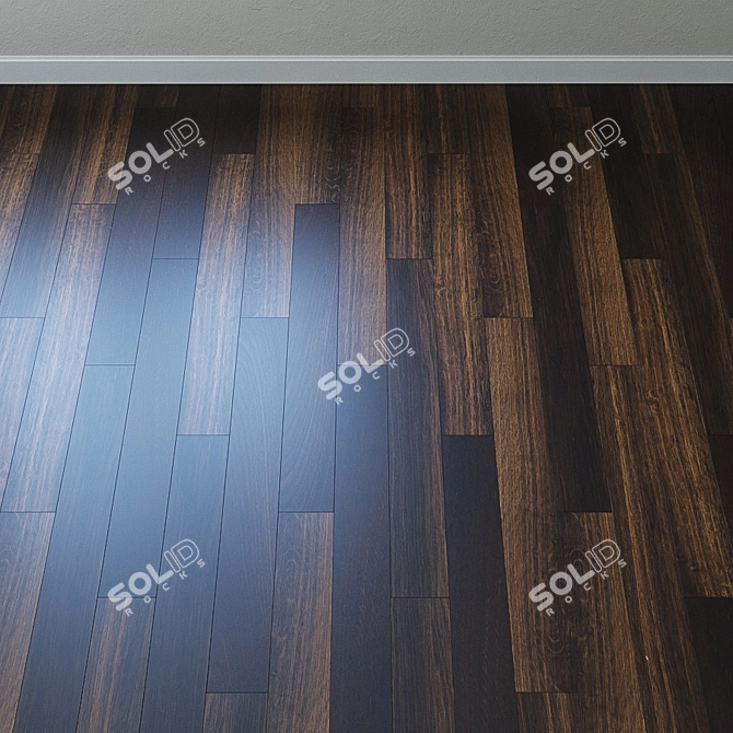 French Oak Parquet Board 3D model image 2