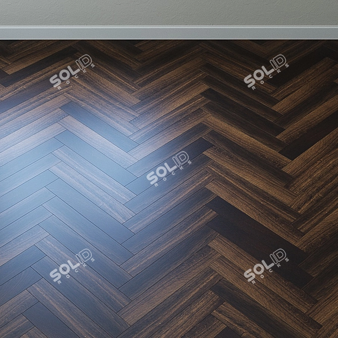 French Oak Parquet Board 3D model image 4